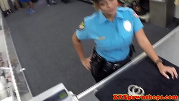 Riding dick behind police station